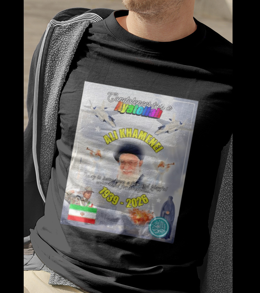 Condolences To The Ayatollah Ali Khamenei 1939 2026 Fun And Playful Experience For Everyone T-Shirt