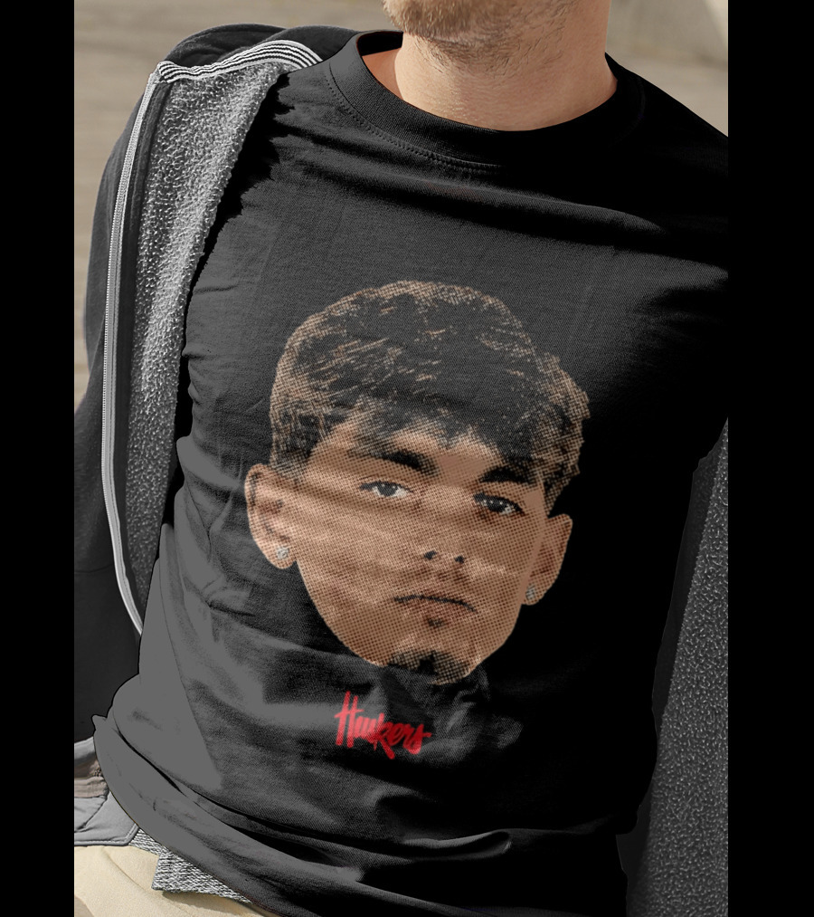 Connor Essegian Huskers Big Head Nebraska Cornhuskers T-Shirt