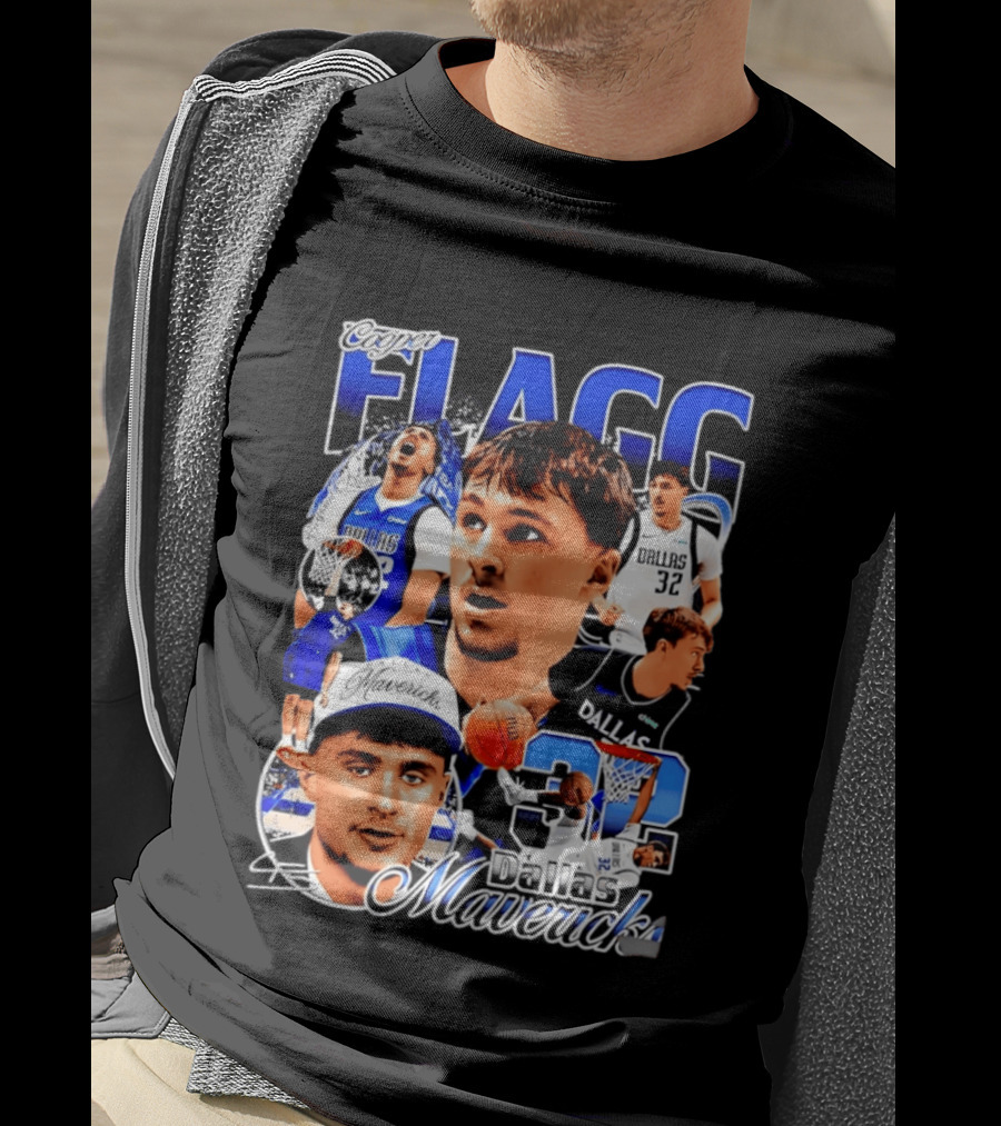 Cooper Flagg Dallas Mavericks 32 Basketball Star T-Shirt