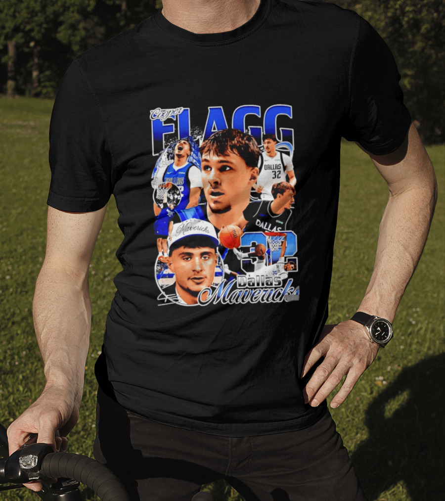 Cooper Flagg Dallas Mavericks 32 Basketball Star T-Shirt