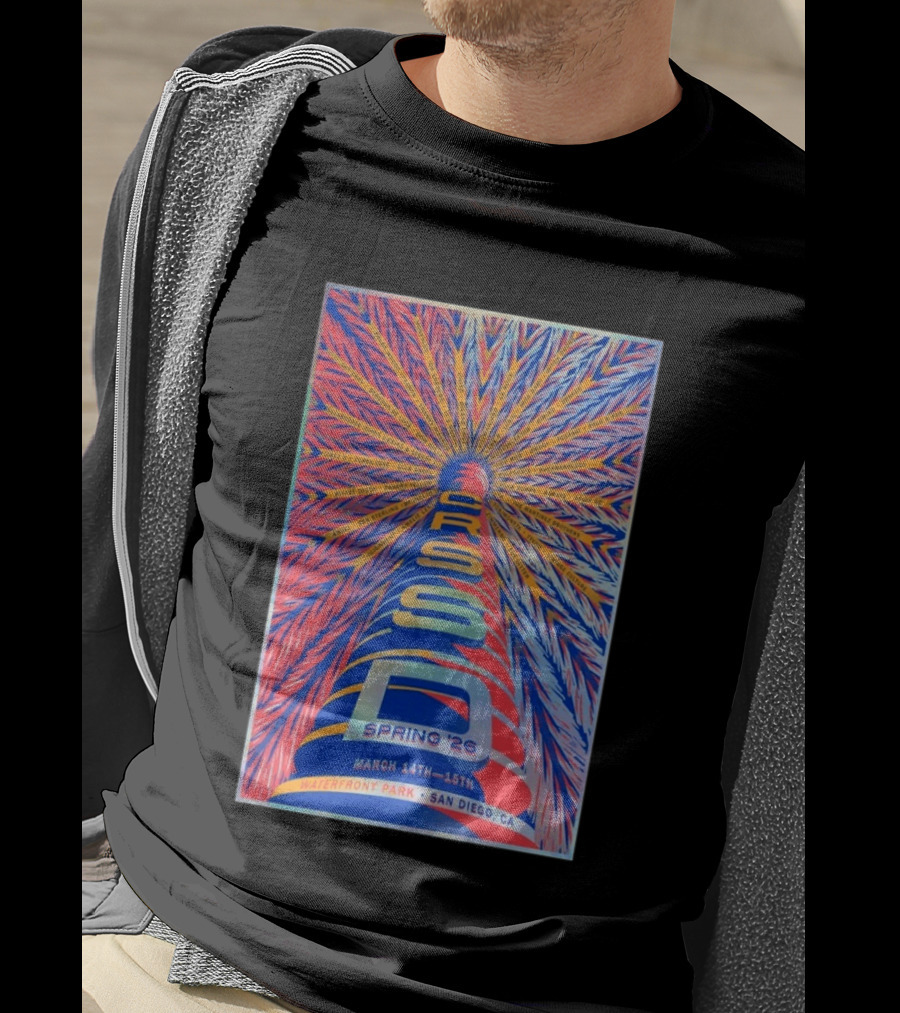 CRSSD Spring 2026 Waterfront Park San Diego March 14 15 Clara Cone Club Agua DJ Seinfeld Elkka T-Shirt
