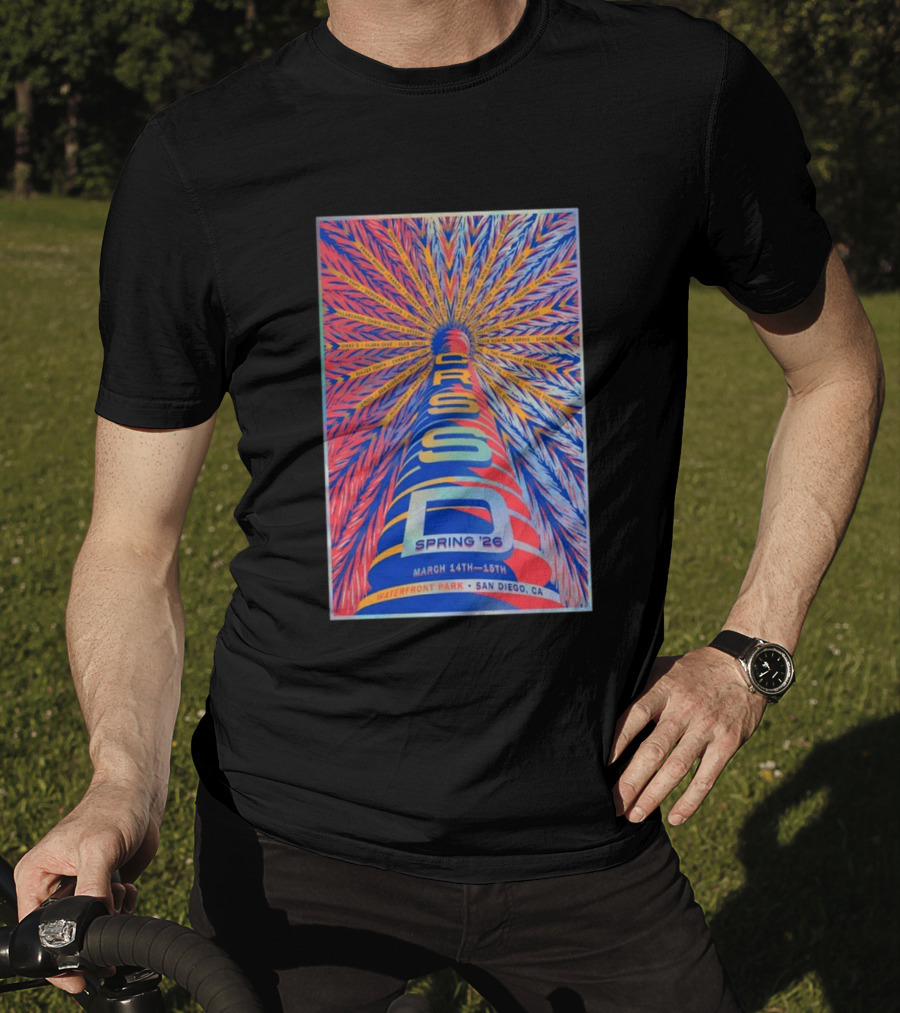 CRSSD Spring 2026 Waterfront Park San Diego March 14 15 Clara Cone Club Agua DJ Seinfeld Elkka T-Shirt