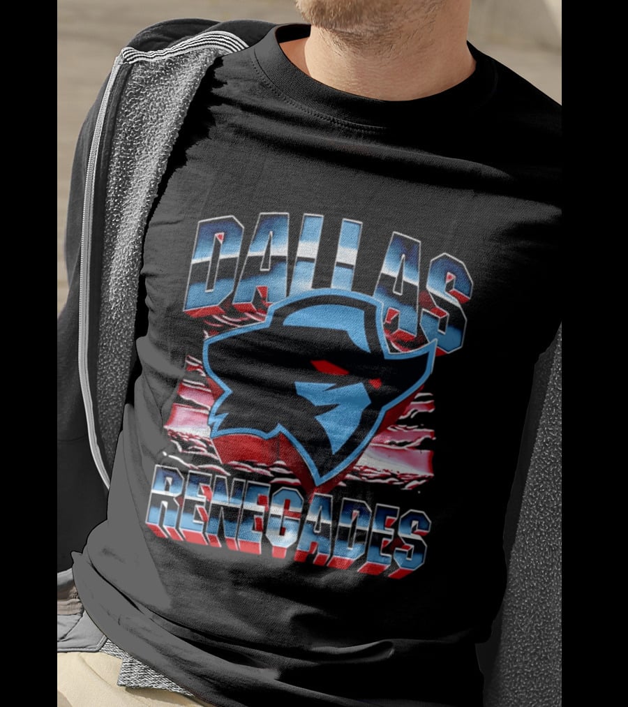Dallas Renegades UFL Team Emblem Rugged T-Shirt