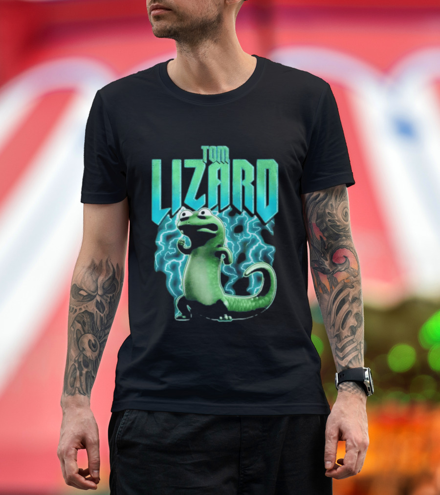 Tom Lizard Animated Lightning Character Disney Hoppers T-Shirt