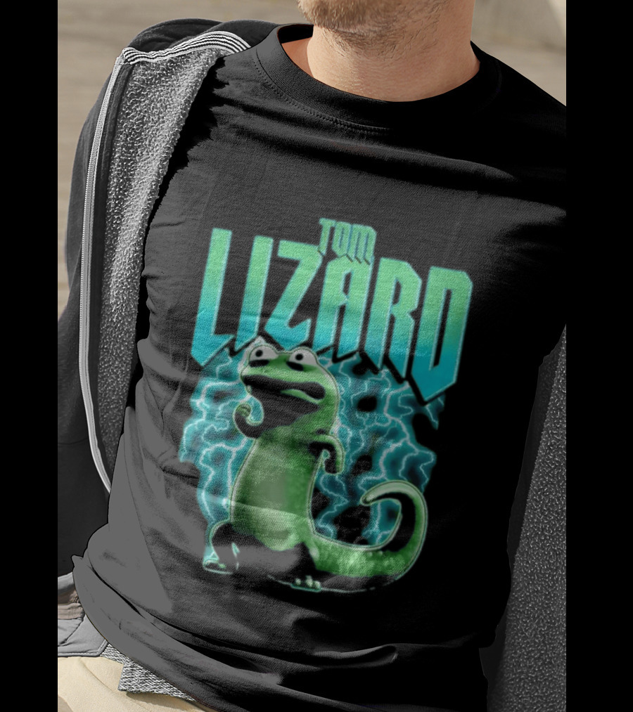 Tom Lizard Animated Lightning Character Disney Hoppers T-Shirt