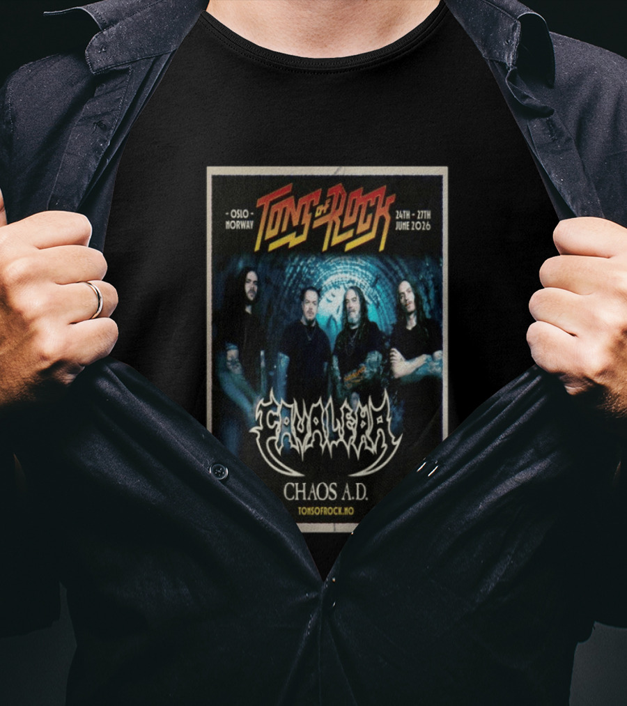 Tons Of Rock Oslo Norway June 24 27 2026 Cavalera Chaos A.D. T-Shirt