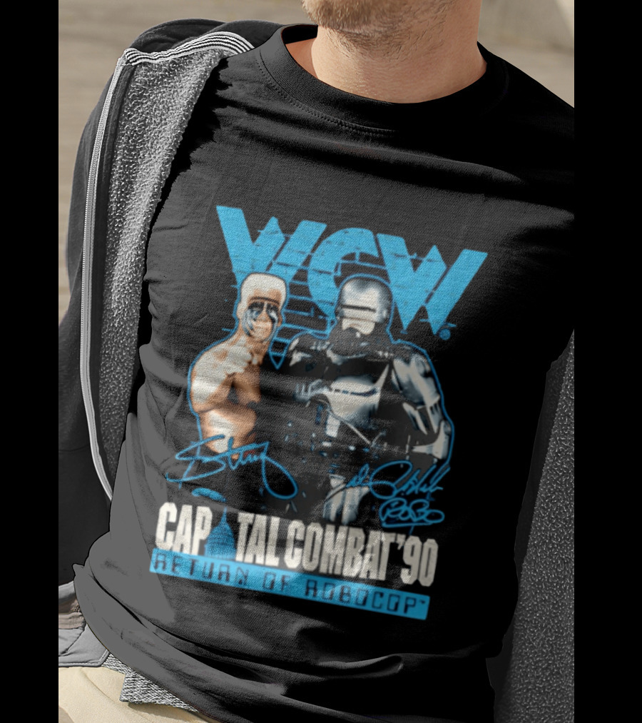 WCW Capital Combat 90 Return Of Robocop T-Shirt