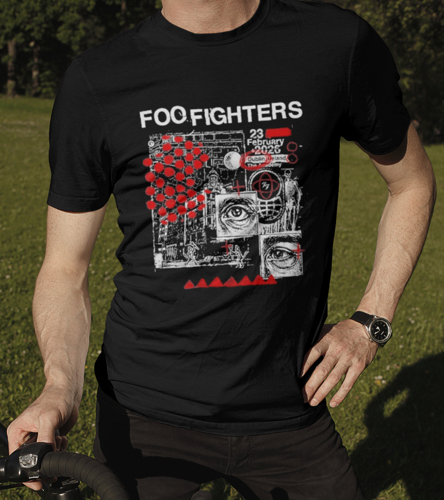 Foo Fighters 23 February 2026 Dublin The Academy Ireland Concert Event T-Shirt
