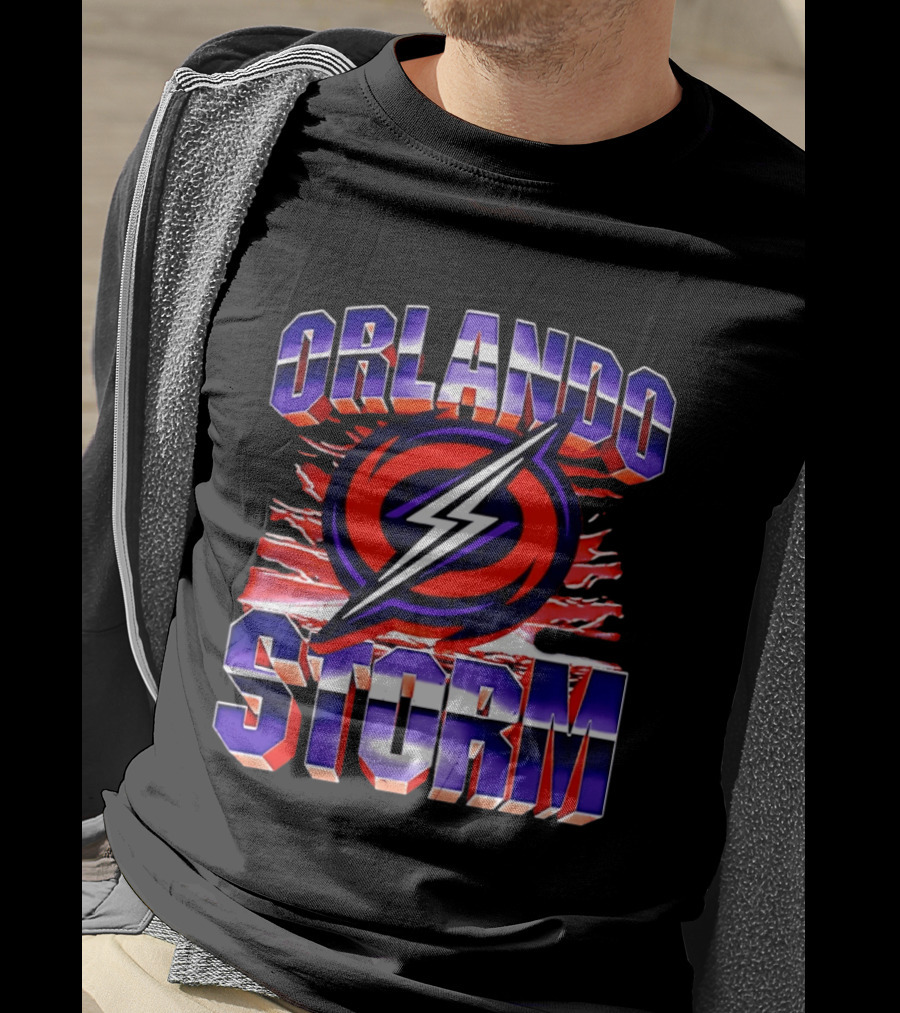 Orlando Storm UFL Lightning Bolt T-Shirt