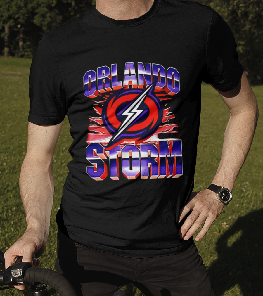 Orlando Storm UFL Lightning Bolt T-Shirt