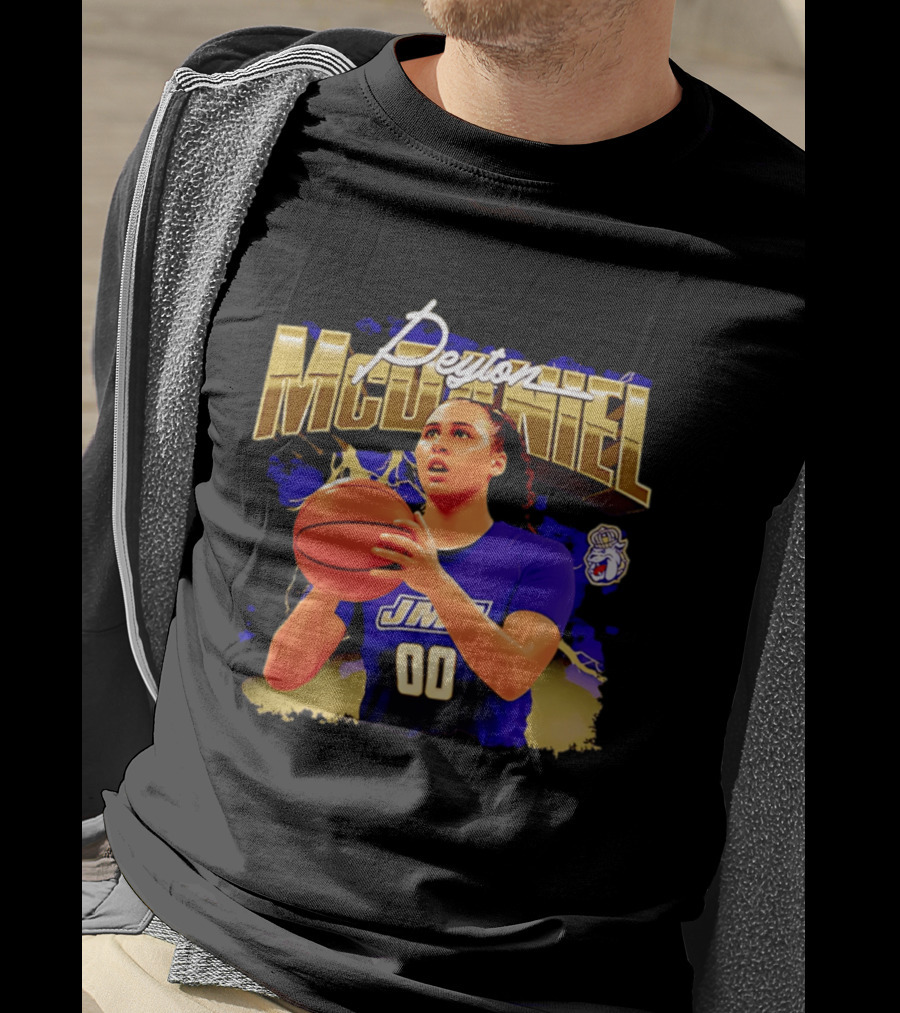 Peyton McDaniel JMU Basketball Player 00 NCAA James Madison Dukes T-Shirt