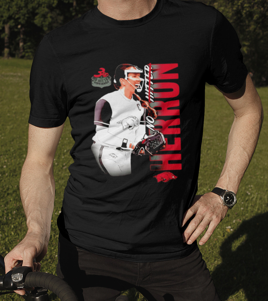 Robyn Herron Arkansas Razorbacks No Hitter No Hitz Herron T-Shirt