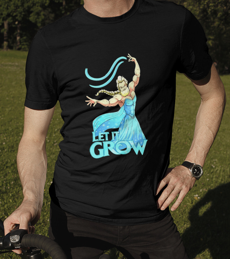 Let It Grow Frozen Elsa Muscular T-Shirt