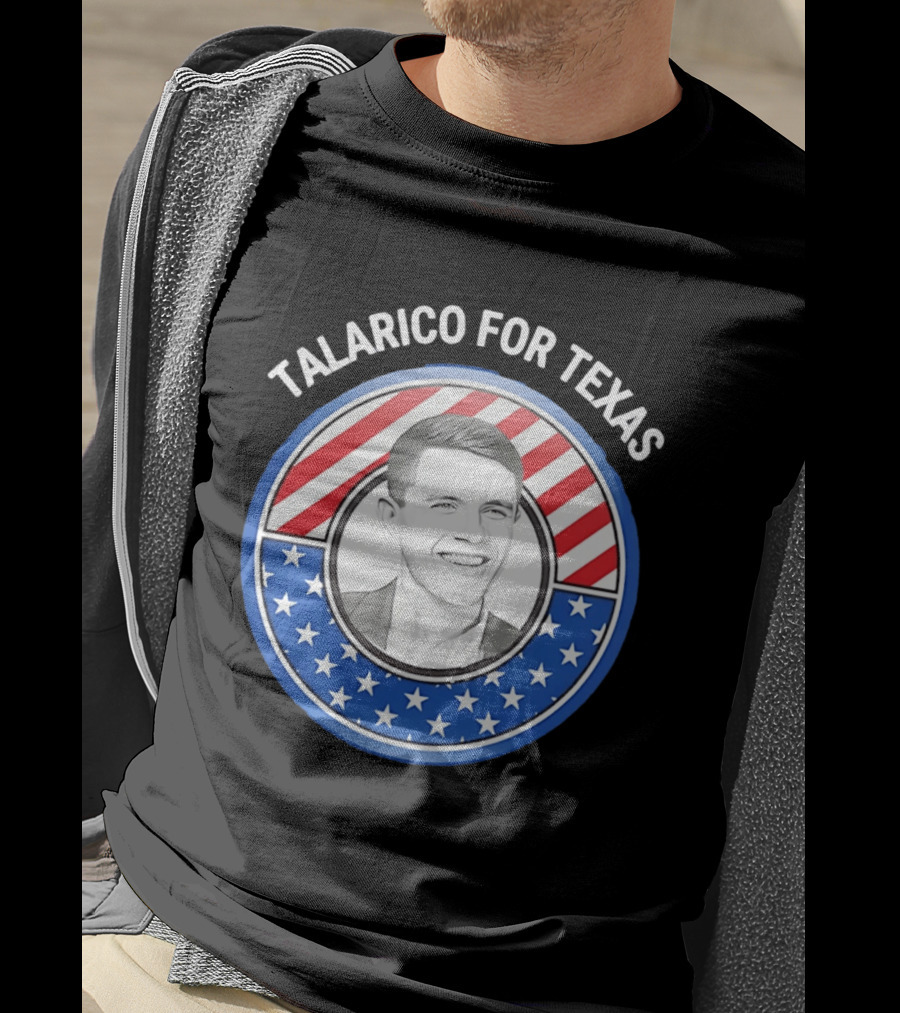 Talarico For Texas US Senator James Talarico '26 Stars Stripes Campaign T-Shirt