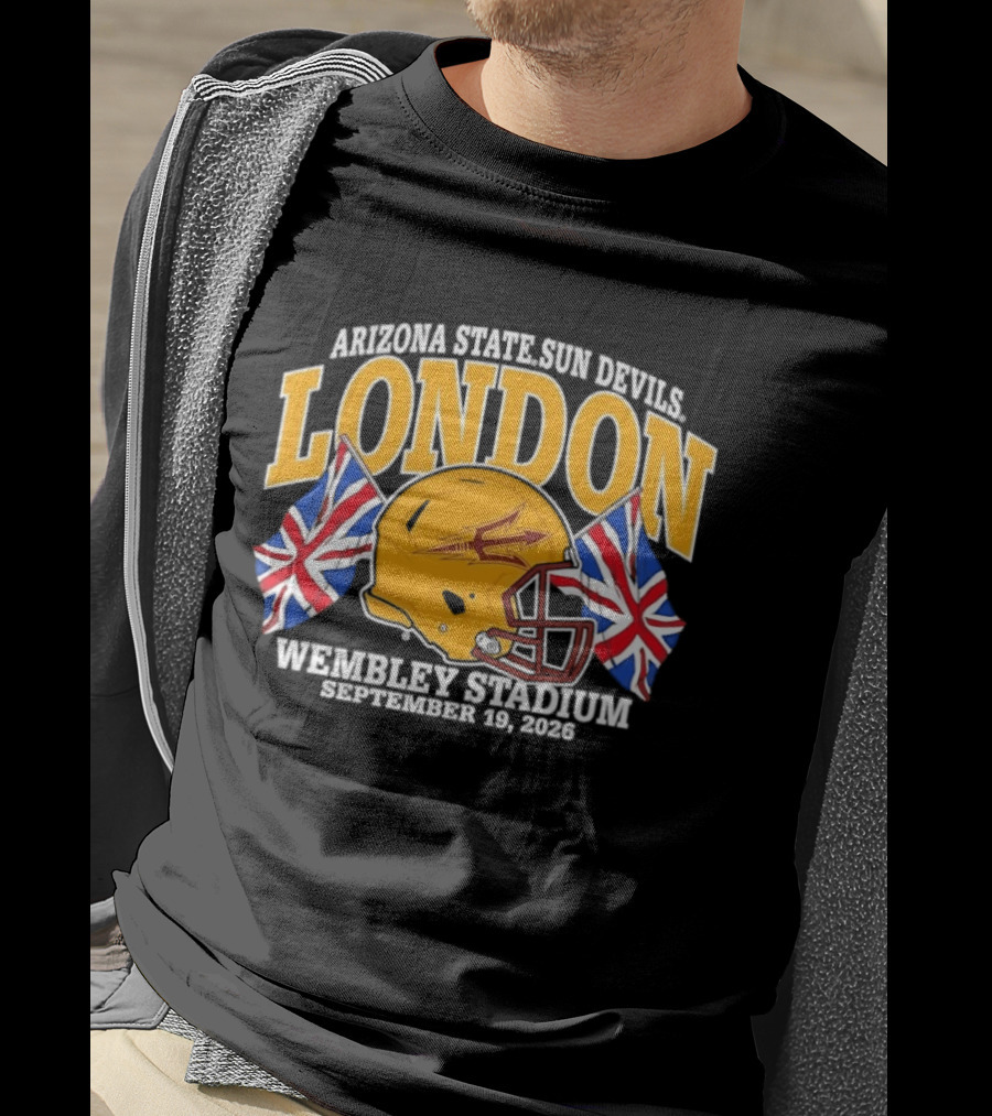 Arizona State Sun Devils London Wembley Stadium September 19 2026 T-Shirt