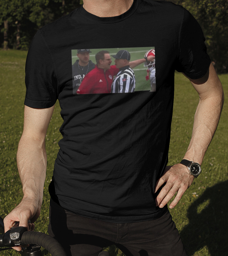 Curt Cignetti Indiana Football Referee Confrontation T-Shirt