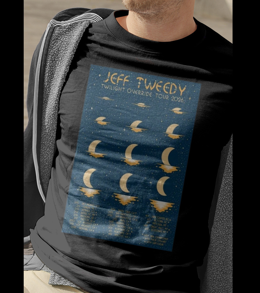 Jeff Tweedy Twilight Override Tour 2026 Des Moines Denver Chicago Portland Seattle San Francisco Los Angeles Albuquerque Victoria Bozeman T-Shirt