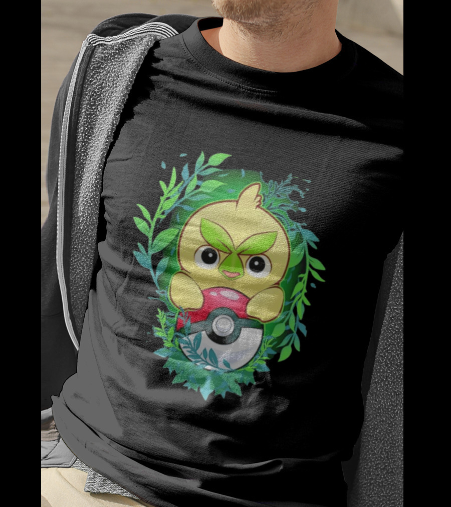 Pokémon Browt Grass Chicken Pokeball Forest T-Shirt