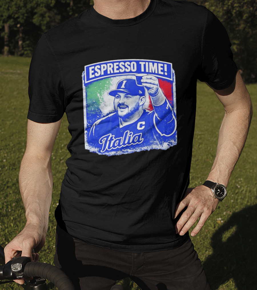 Espresso Time Italia Italy Baseball Celebration T-Shirt