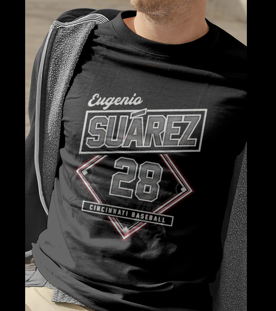 Eugenio Suarez 28 Cincinnati Baseball Classic Diamond T-Shirt