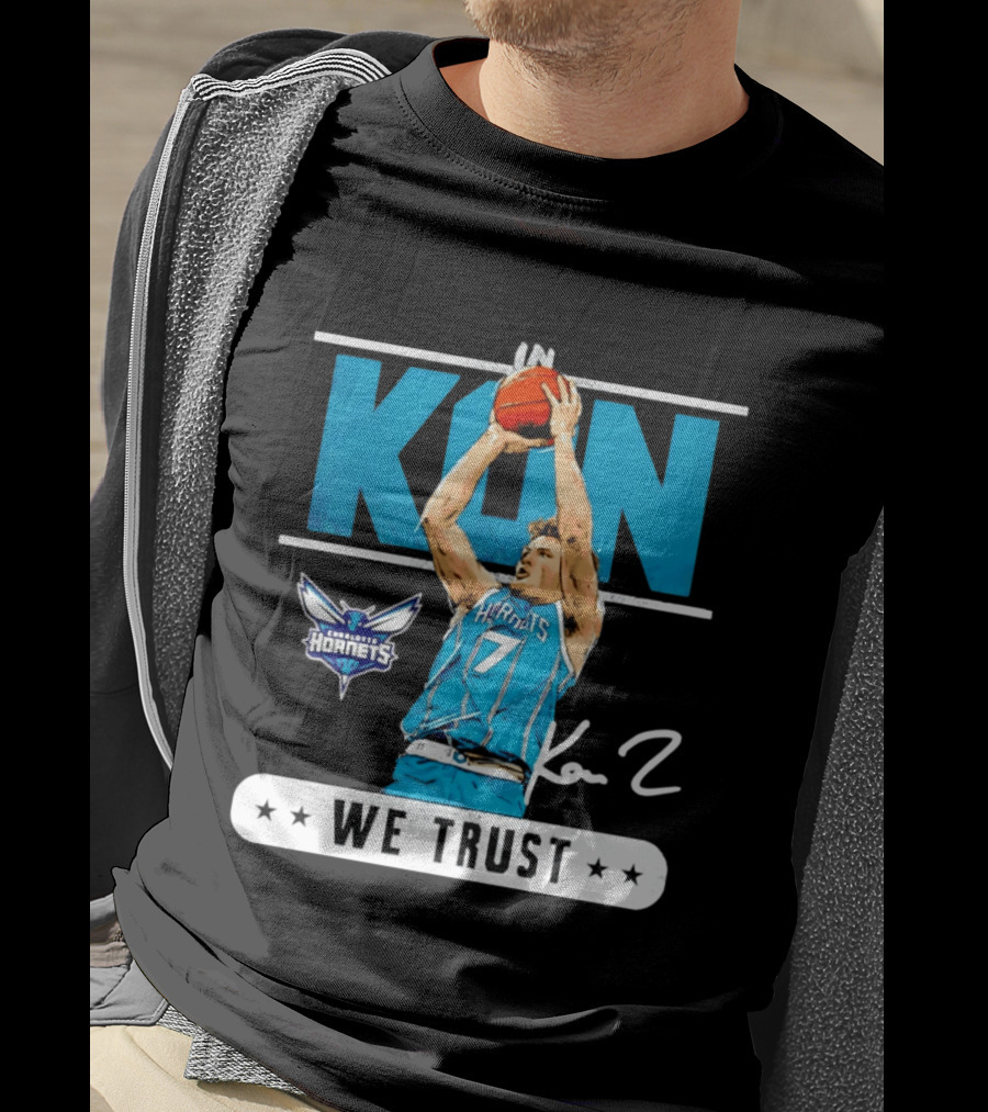 Kon Knueppel Charlotte Hornets Basketball We Trust T-Shirt