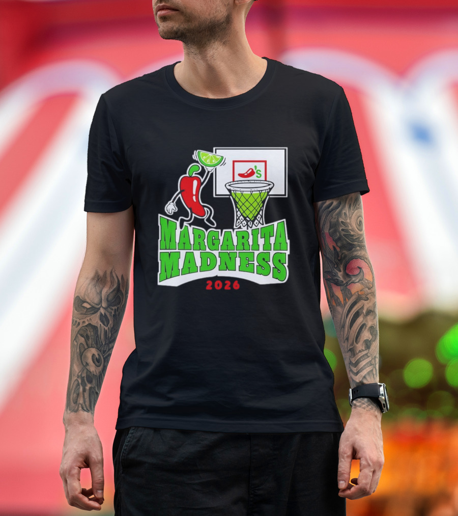 Chili's Margarita Madness 2026 Basketball Event With Lime And Chili Hoops T-Shirt