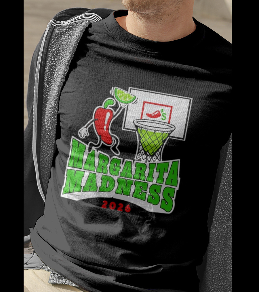 Chili's Margarita Madness 2026 Basketball Event With Lime And Chili Hoops T-Shirt