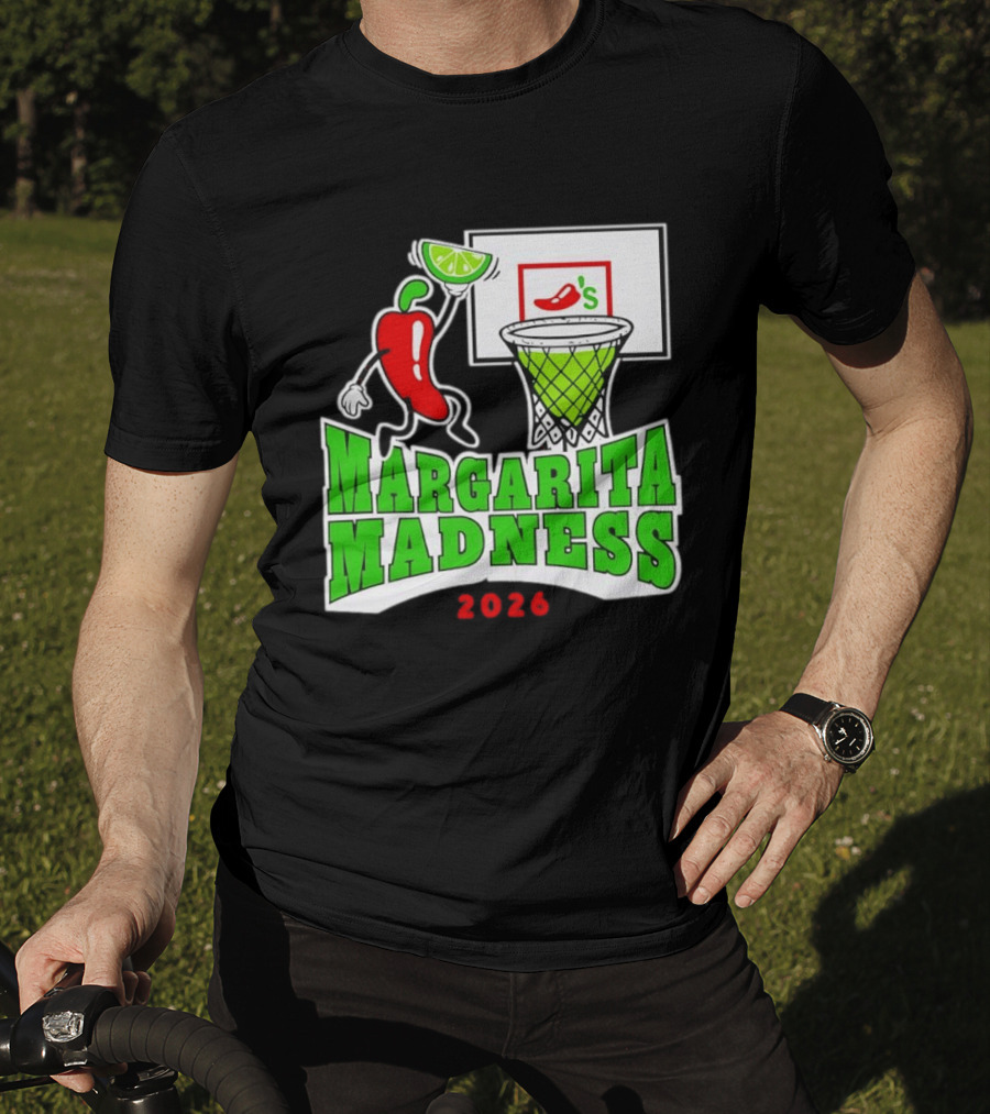 Chili's Margarita Madness 2026 Basketball Event With Lime And Chili Hoops T-Shirt