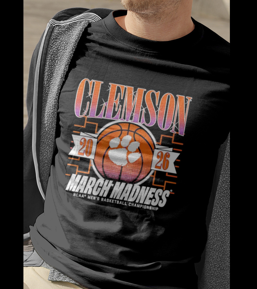 Clemson Tigers 2026 March Madness NCAA Men's Basketball Championship T-Shirt