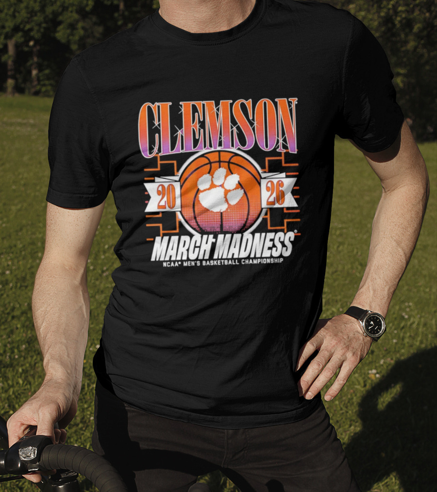 Clemson Tigers 2026 March Madness NCAA Men's Basketball Championship T-Shirt