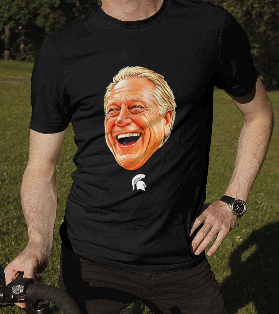 Michigan State Spartans Coach Tom Izzo Big Head T-Shirt