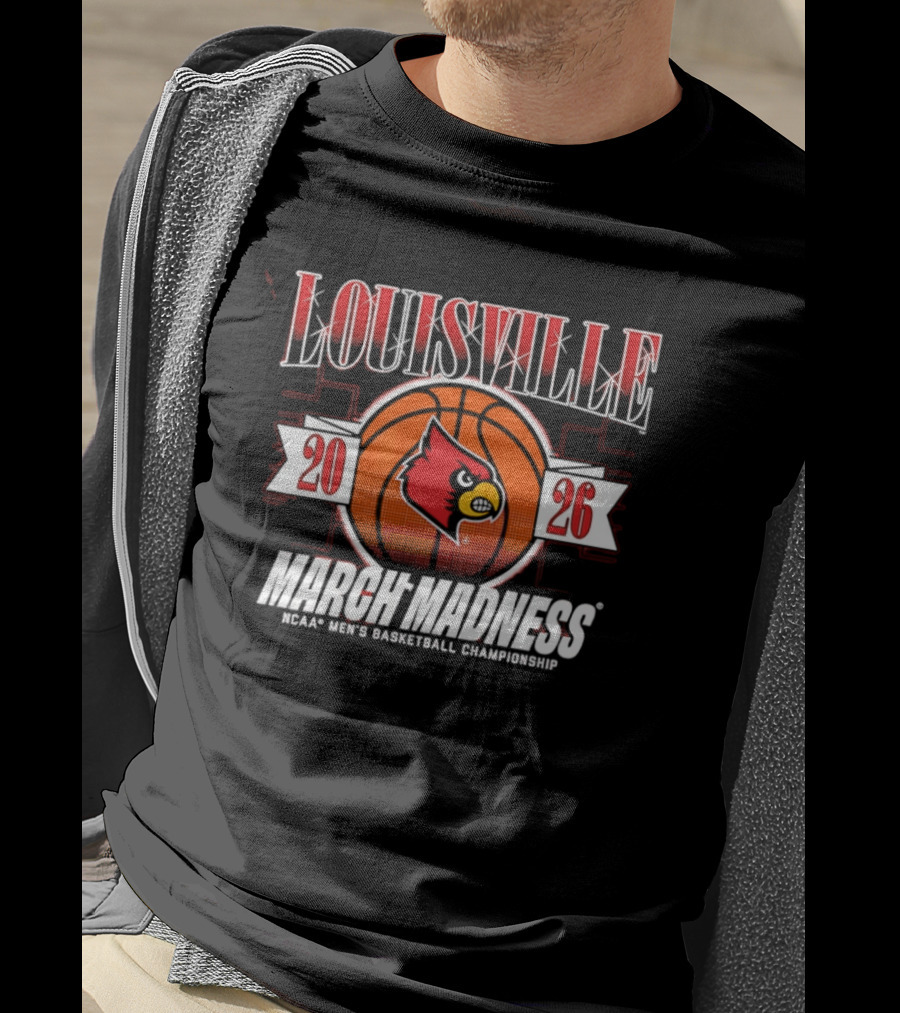 Louisville Cardinals 2026 NCAA Men's Basketball March Madness T-Shirt