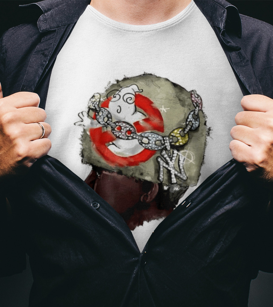 Swag Stealer Album Ghostbusters Chain Art NY Yankees T-Shirt