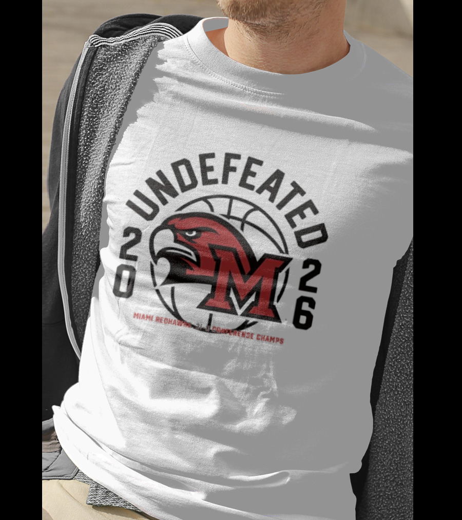 Miami RedHawks NCAA Men's Basketball 2026 Undefeated Season T-Shirt