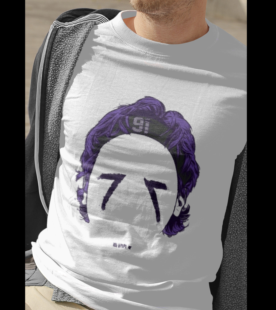 Original Trey Hendrickson 91 Baltimore Blank Face T-Shirt
