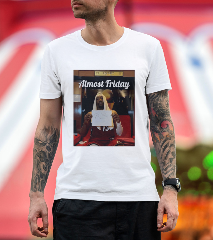 Almost Friday Bam Adebayo 83 Points Locker Room Moment T-Shirt