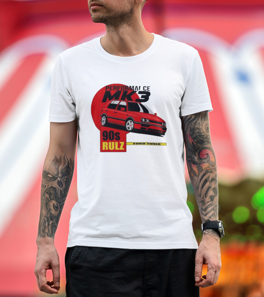 Performance MK3 90s Rulz Euro Tuner T-Shirt