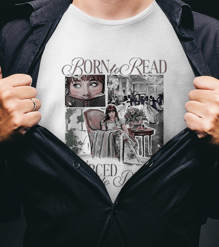 Born To Read Forced To Debut Eloise Bridgerton Vintage Aesthetic Literature T-Shirt