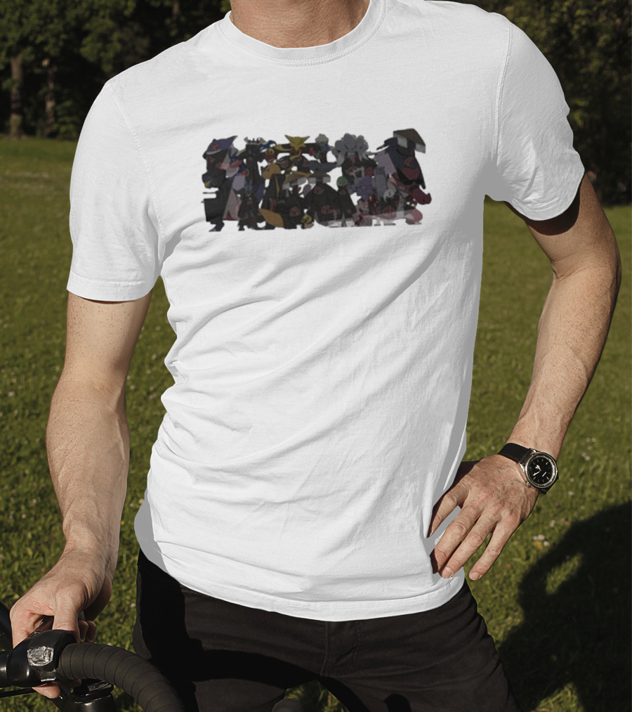 Pokémon Akatsuki Characters With Cloaks And Clouds T-Shirt