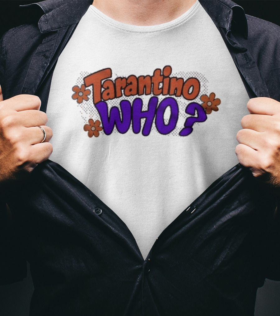 Tarantino Who Retro Groovy Flowers T-Shirt
