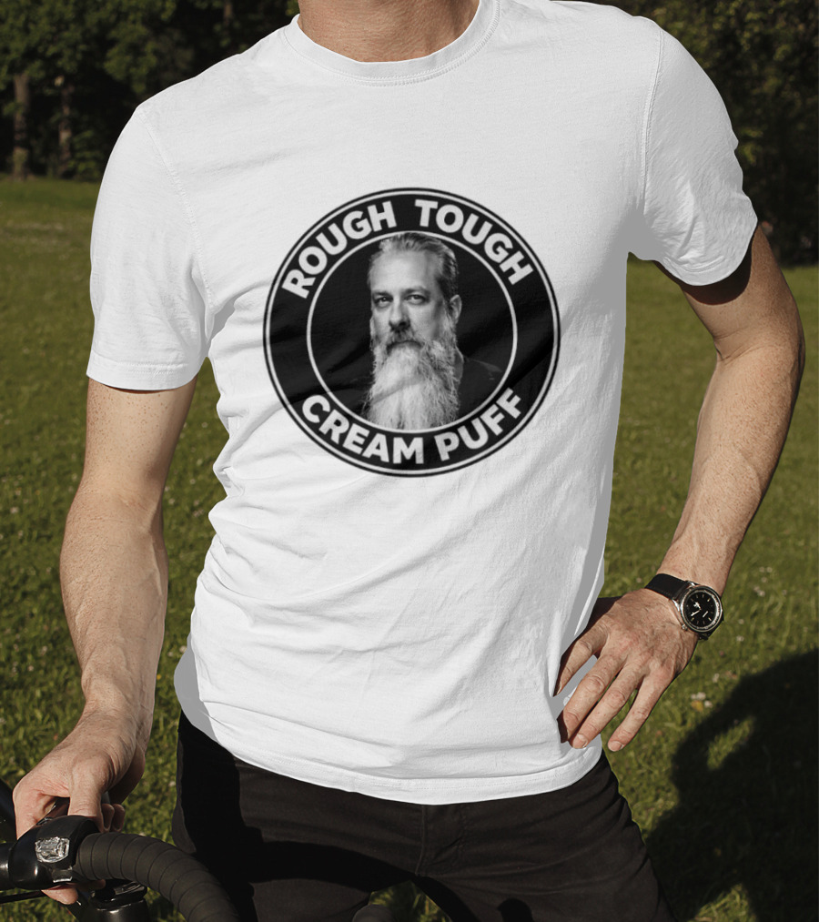 Rough Tough Cream Puff Bearded Man Circular T-Shirt