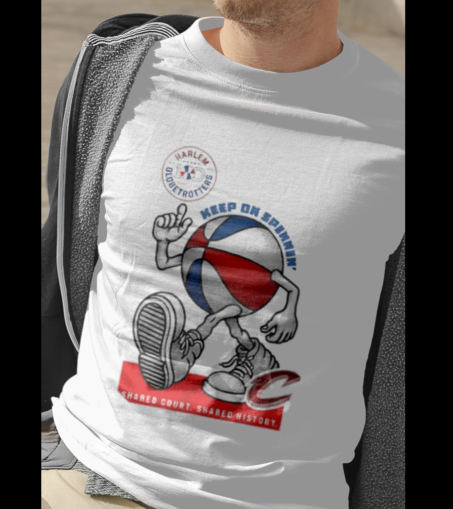 Cleveland Cavaliers Keep On Spennim Shared Court Shared History Basketball T-Shirt