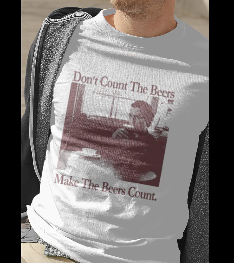 Don't Count The Beers Make The Beers Count Vintage Style Gentlemen T-Shirt