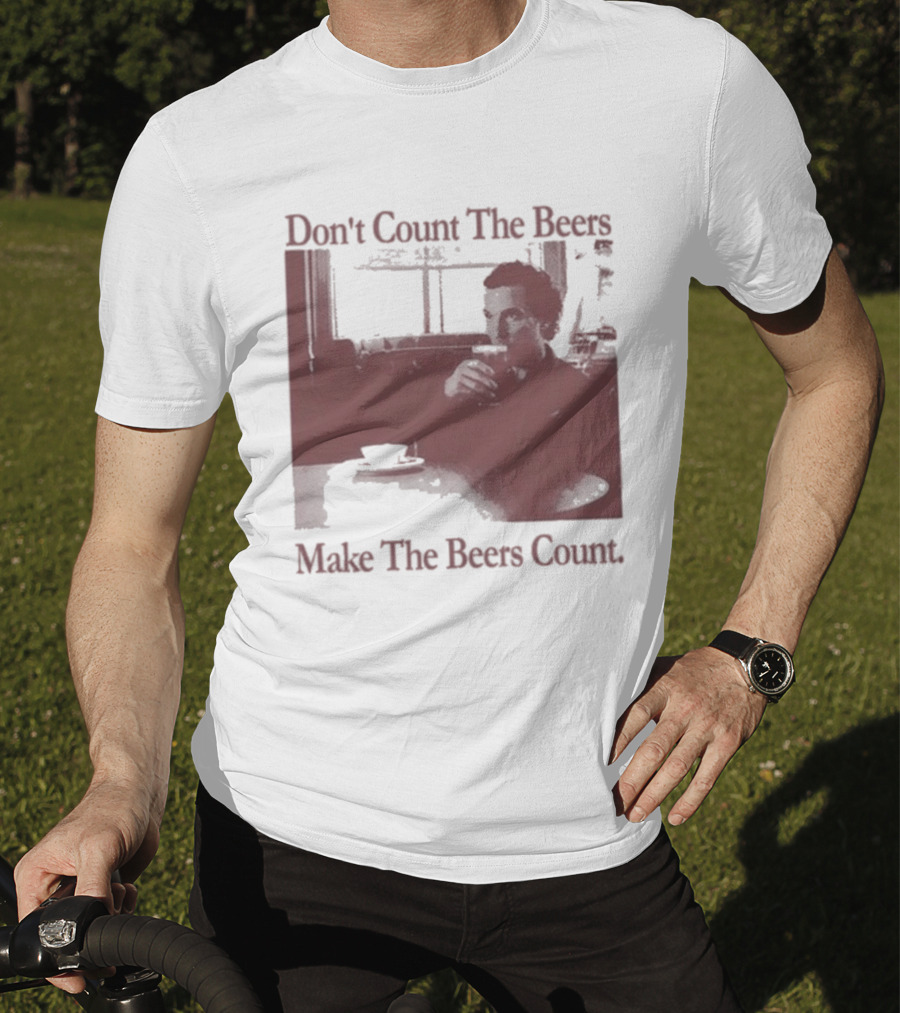 Don't Count The Beers Make The Beers Count Vintage Style Gentlemen T-Shirt