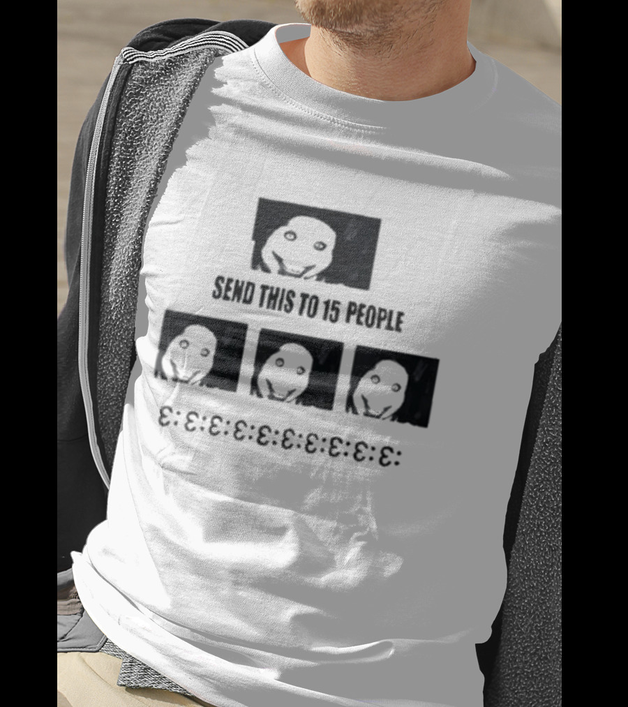 Top Send This To 15 People Jeff The Killer Creepy Smiley Faces T-Shirt