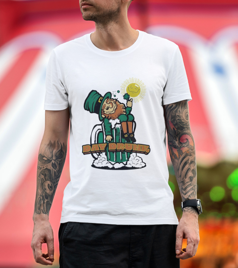 Day Drunk Leprechaun St. Patrick's Day Funny Irish Celebration T-Shirt