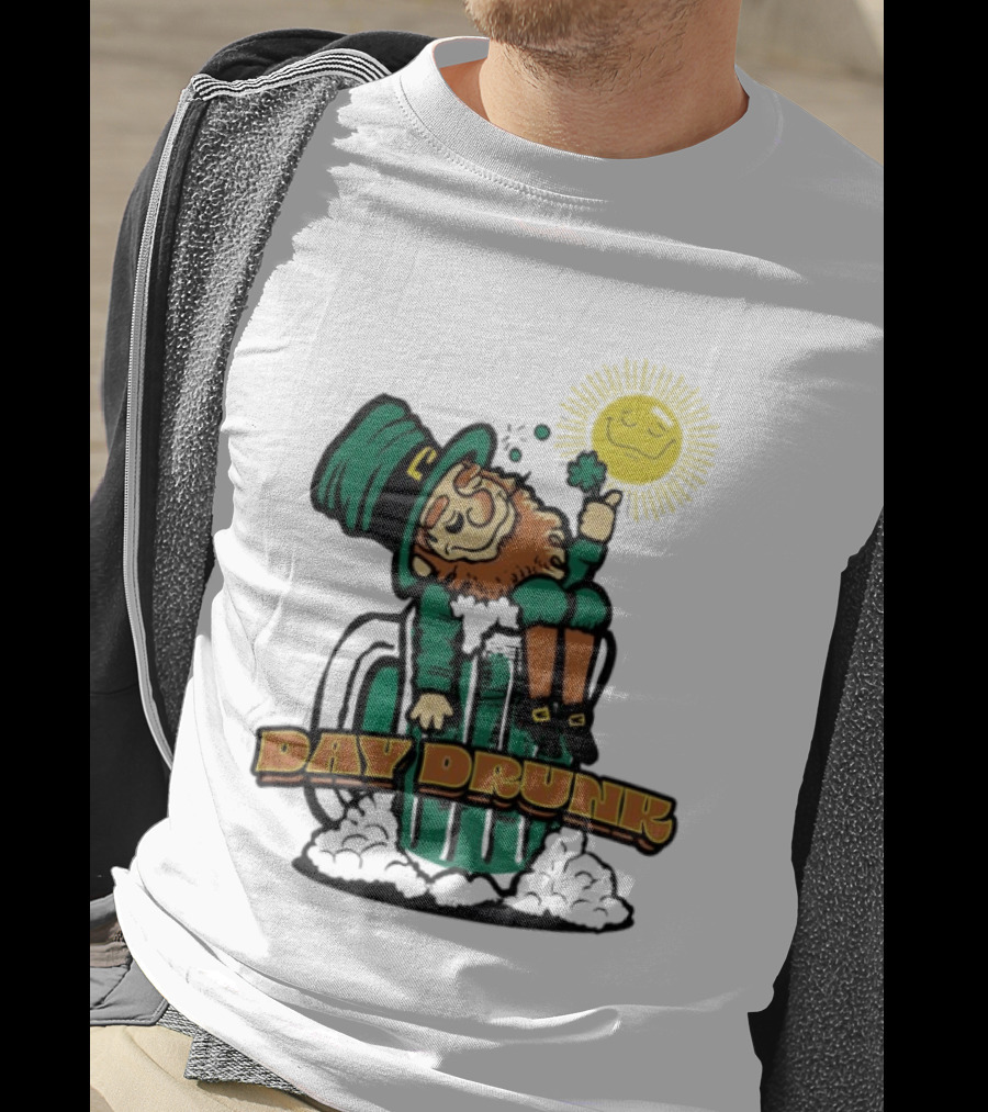 Day Drunk Leprechaun St. Patrick's Day Funny Irish Celebration T-Shirt