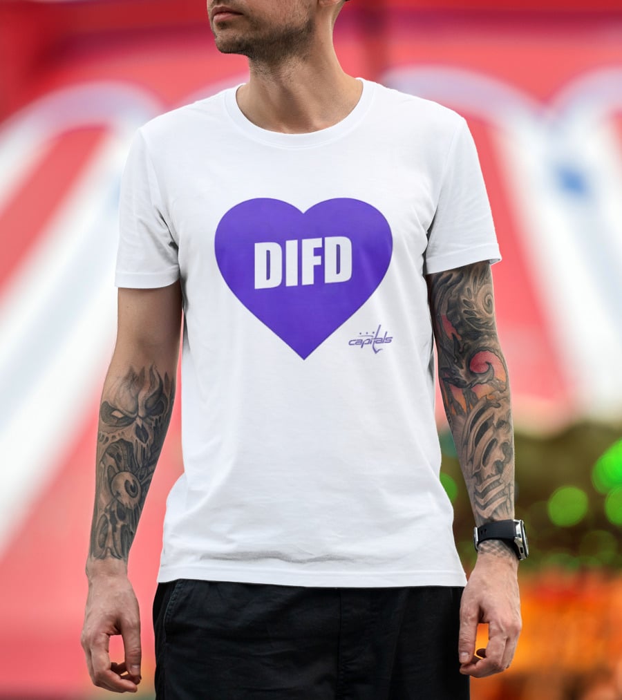 Washington Capitals DIFD Purple Heart T-Shirt
