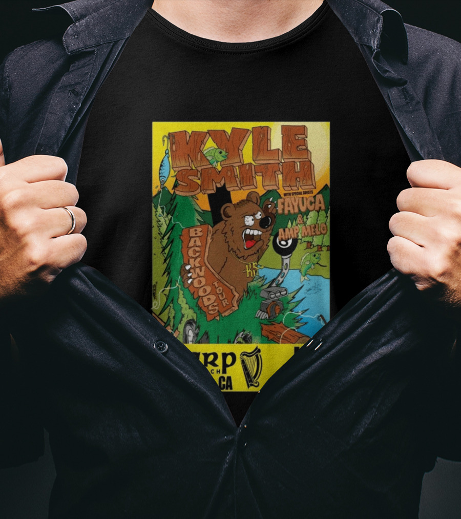 Kyle Smith Backwoods Tour Fayuca Amp Melo The Harp San Diego March 19th T-Shirt