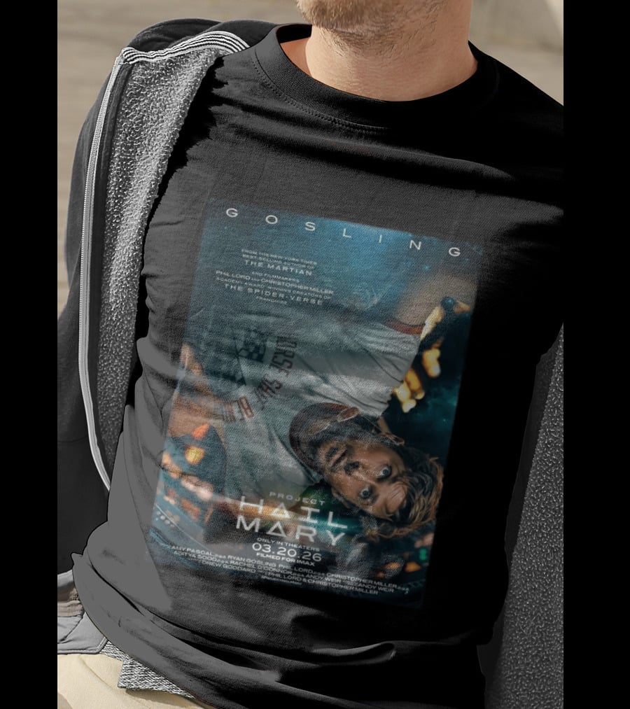 Project Hail Mary Ryan Gosling Film By Phil Lord Chris Miller March 20 2026 Release T-Shirt